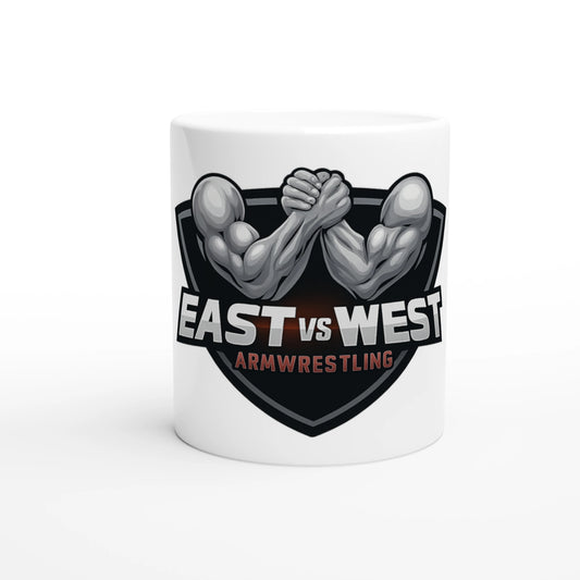 East vs West White 11oz Ceramic Mug