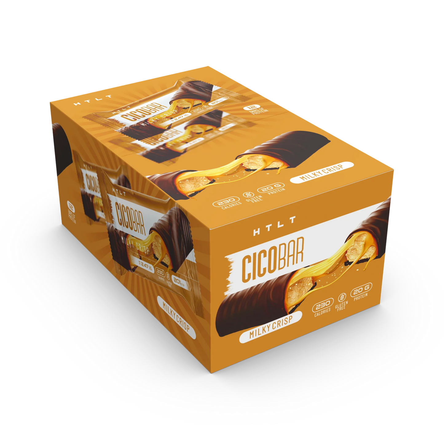 HTLT CicoBar Protein Snack Milky Crisp 12 pack